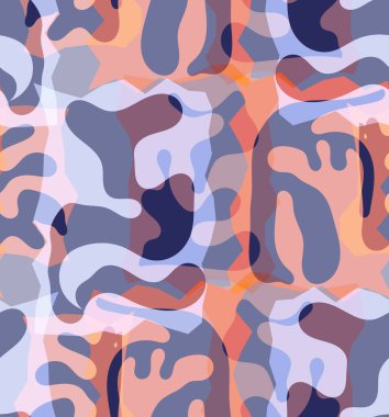 Organik Matisse şekillerinin kusursuz desenleri. Doğal toprak renkleri. Çiçekli sualtı yaşamı. Soyut deniz yosunu kamuflaj arka planı. Moda dalgalı geometri. Rastgele katmanlanmış el çizimi sanat.