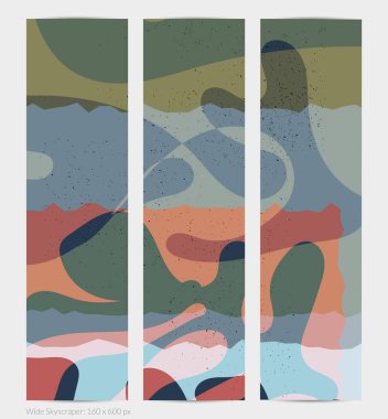 Matisse organik grange desenli. Doğal çiçek motifli soyut çağdaş web afişi şablonu. Asgari orta yüzyıl sanat geçmişi. Düz toprak renklerinde sanatsal botanik elementler.