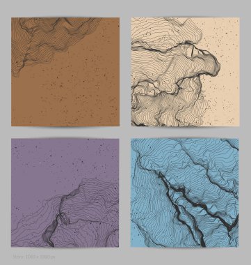 Çok ince bir ağ şekli. Soyut 3D bilgisayar modelleme bilim geometrisi. Gelişigüzel parçacıklarla etkileşen fütüristik ses dalgası. Düz dünyevi arkaplanda büyüyen küf dokusu.