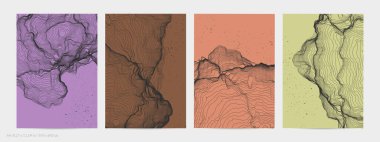 Çok ince bir ağ şekli. Soyut 3D bilgisayar modelleme bilim geometrisi. Gelişigüzel parçacıklarla etkileşen fütüristik ses dalgası. Düz dünyevi arkaplanda büyüyen küf dokusu.