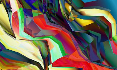 Soyut vektör duvar kağıdı. Çapraz geometrik renkli desen. Mikroskobik görüş kristal yapısında polarize ışık. Dinamik bilgisayar filtrelenmiş çok renkli sanatsal arkaplan şablonu.