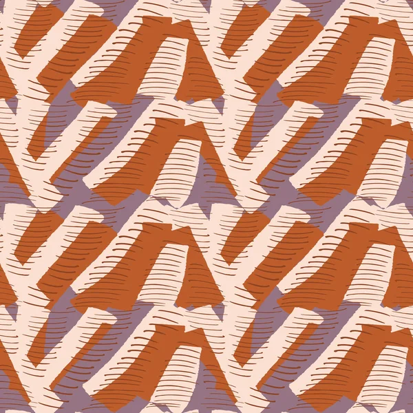 Абстрактний Малюнок Руки Векторний Безшовний Візерунок Квіткові Мотиви Груба Текстура — стоковий вектор