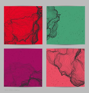 Çok ince bir ağ şekli. Soyut 3D bilgisayar modelleme bilim geometrisi. Gelişigüzel parçacıklarla etkileşen fütüristik ses dalgası. Düz dünyevi arkaplanda büyüyen küf dokusu.