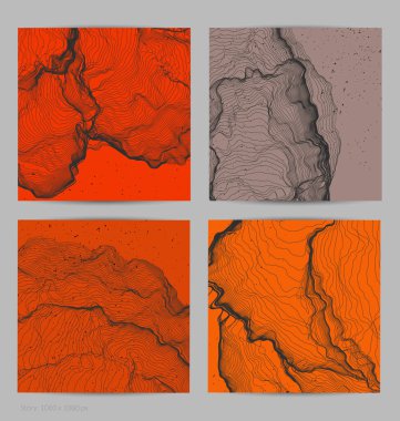 Çok ince bir ağ şekli. Soyut 3D bilgisayar modelleme bilim geometrisi. Gelişigüzel parçacıklarla etkileşen fütüristik ses dalgası. Düz dünyevi arkaplanda büyüyen küf dokusu.