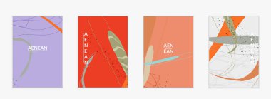 Soyut vektör uçuş şablonu. Egzotik çizgili üst üste dalgalı şekiller ve çizgiler. Modern hippi tasarımı. Doğal bir sanat eseri. Sosyal medya moda paylaşımı için el çizimi arka plan.