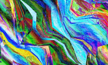 Soyut vektör duvar kağıdı. Çapraz geometrik renkli desen. Mikroskobik görüş kristal yapısında polarize ışık. Dinamik bilgisayar filtrelenmiş çok renkli sanatsal arkaplan şablonu.