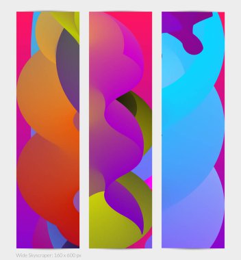 Üç boyutlu sıvı dalgalı şekil. Parlak bulutlu fütüristik arka plan. Soyut müzik dalgalarında canlı gradyan akışı. Dinamik sıvı doku. Moda pankartı tasarımı için yaratıcı vektör şablonu.