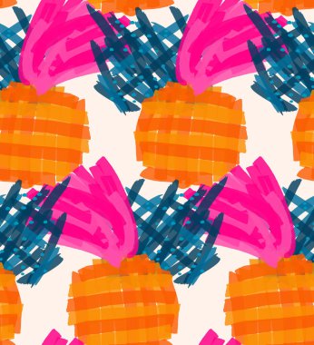 Elle çizilmiş karalamalarla soyut, pürüzsüz desen. İşaretli boya ile yapılmış parlak renkli karalamalar. Pürüzlü mürekkep damlaları ve çiçek bahçesi motifi. Sanatsal duvar kağıdı kaplama tasarımı.