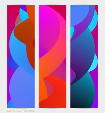 Üç boyutlu sıvı dalgalı şekil. Parlak bulutlu fütüristik arka plan. Soyut müzik dalgalarında canlı gradyan akışı. Dinamik sıvı doku. Moda pankartı tasarımı için yaratıcı vektör şablonu.