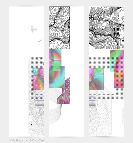 Абстрактный Художественный Фон Геометрическими Элементами Высокотехнологичная Киберпанк Технология Виртуальной Реальности — стоковый вектор