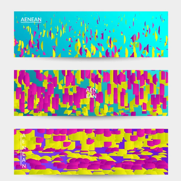 Pequenas Partículas Brilhantes Movendo Gradiente Design Inspirado Natureza Abstract Water —  Vetores de Stock