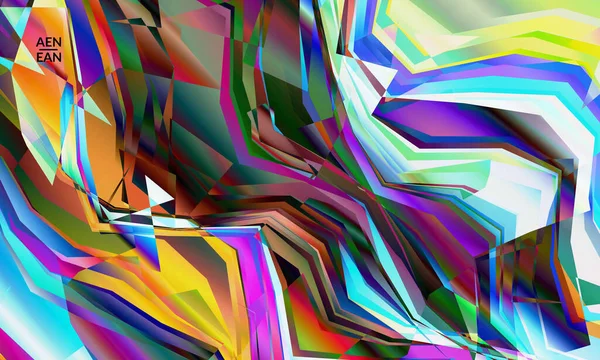Abstrakte Vektor Tapete Diagonale Geometrische Lebendige Farbige Muster Polarisiertes Licht — Stockvektor
