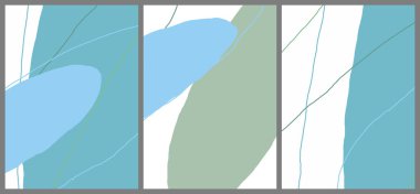 Düz arkaplanda doğrusal soyut çizim. Çağdaş kompozisyon. Modern sanat, baskı ya da poster. Leke ve çizgilerle dokulu doğal bir renk. Renkleri eşleştir.