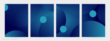 Derin eğimli ve kaybolan geometrik şekilli soyut geometrik uçucu. Sosyal medya afişi için modern şablon. Kağıt kesimi gerçekçi gölgesi olan çağdaş malzeme tasarımı.