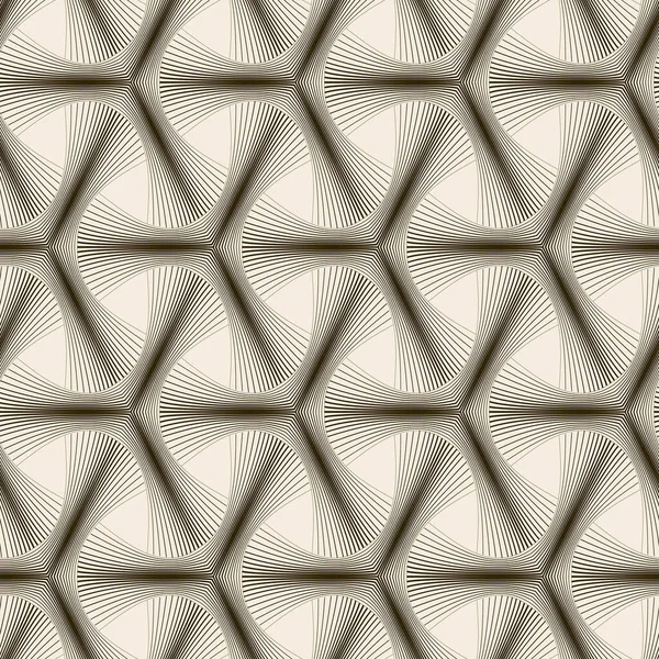 Nahtloses Vektormuster Abstrakte Einfache Geometrische Textur Dunkelbraun Auf Gelbem Alten — Stockvektor