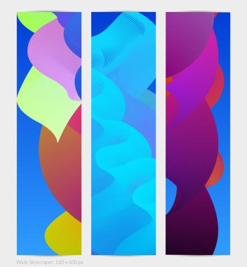 Üç boyutlu sıvı dalgalı şekil. Parlak bulutlu fütüristik arka plan. Soyut müzik dalgalarında canlı gradyan akışı. Dinamik sıvı doku. Moda pankartı tasarımı için yaratıcı vektör şablonu.