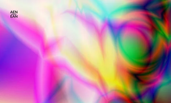 Abstracte Gladde Gradiënt Kleuren Glanzend Flare Bewegend Effect Noorderlicht Vector — Stockvector