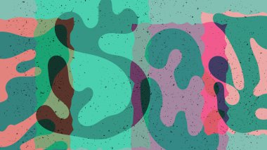 Matisse organik grange desenli. Doğal çiçek motifli soyut çağdaş şablon. Asgari orta yüzyıl sanat geçmişi. Düz toprak renklerinde sanatsal botanik elementler.