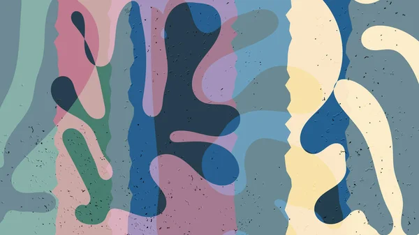 Matisse Formas Texturizadas Grange Orgânicos Modelo Contemporâneo Abstrato Com Motivo — Vetor de Stock
