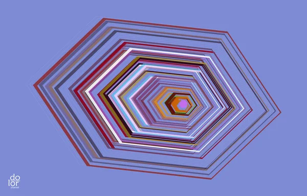 Polygonales Geometrisches Abstraktes Vektorobjekt Computermodellierung Für Mathematik Oder Chemie Transparente — Stockvektor