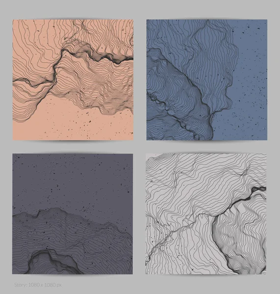 Çok ince bir ağ şekli. Soyut 3D bilgisayar modelleme bilim geometrisi. Gelişigüzel parçacıklarla etkileşen fütüristik ses dalgası. Düz dünyevi arkaplanda büyüyen küf dokusu.