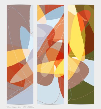 Asgari moda tarzında bir grup vektör soyut yaratıcı arka plan. Sosyal medya için modern şablonlar. Eğlenceli karalama şekli. Soyut geometrik şekilleri ve renkleri olan sanat manzarası.