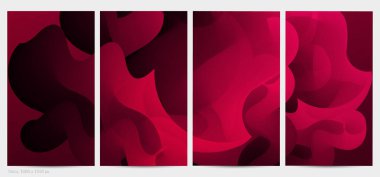 Üç boyutlu sıvı dalgalı şekil. Parlak bulutlu fütüristik arka plan. Soyut müzik dalgalarında canlı gradyan akışı. Dinamik sıvı doku. Moda post tasarımı için yaratıcı vektör şablonu.