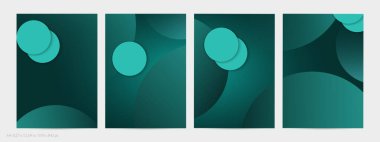 Derin eğimli ve kaybolan geometrik şekilli soyut geometrik uçucu. Sosyal medya afişi için modern şablon. Kağıt kesimi gerçekçi gölgesi olan çağdaş malzeme tasarımı.