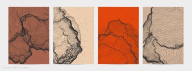 Çok ince bir ağ şekli. Soyut 3D bilgisayar modelleme bilim geometrisi. Gelişigüzel parçacıklarla etkileşen fütüristik ses dalgası. Düz dünyevi arkaplanda büyüyen küf dokusu.