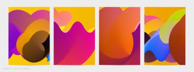 Üç boyutlu sıvı dalgalı şekil. Parlak bulutlu fütüristik arka plan. Soyut müzik dalgalarında canlı gradyan akışı. Dinamik sıvı doku. Moda uçucu tasarımı için yaratıcı vektör şablonu.