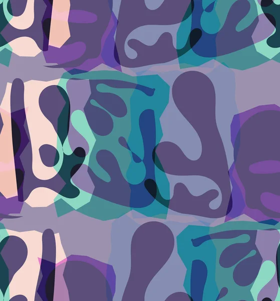 Patrón Sin Costura Vectorial Formas Orgánicas Matisse Colores Naturales Terrosos — Vector de stock