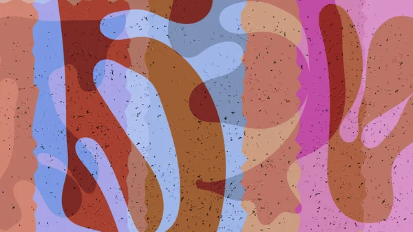 Matisse Οργανικά Κοκκοποιημένα Σχήματα Αφηρημένο Σύγχρονο Πρότυπο Φυσικό Floral Μοτίβο — Διανυσματικό Αρχείο