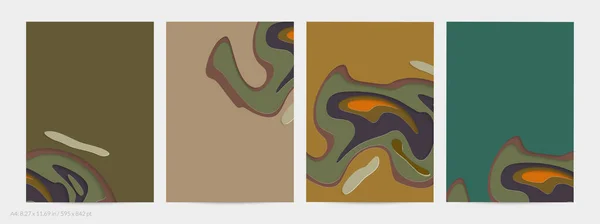 Abstract Papier Gesneden Kunst Kleurrijke Achtergrond Met Golvend Gelaagd Papier — Stockvector