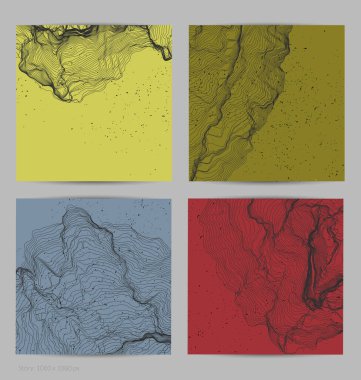 Çok ince bir ağ şekli. Soyut 3D bilgisayar modelleme bilim geometrisi. Gelişigüzel parçacıklarla etkileşen fütüristik ses dalgası. Düz dünyevi arkaplanda büyüyen küf dokusu.