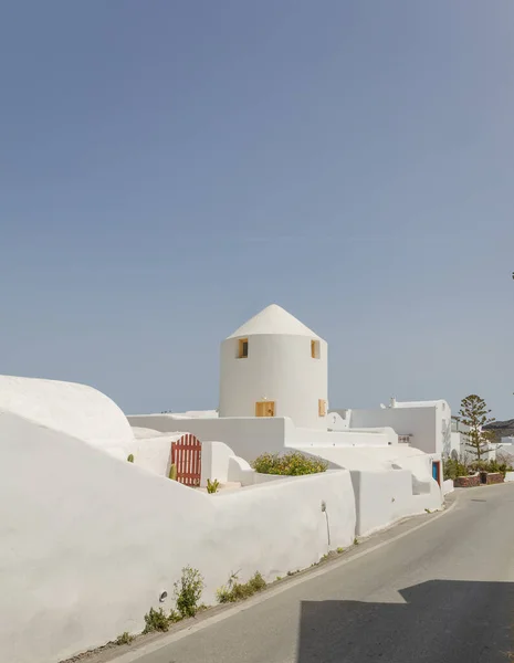 Oia Santorini Griego Paisaje Viaje Cubo Lista — Foto de Stock