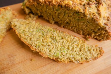 homemade soda bread with zucchini and cheddar cheese