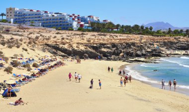 Esmeralda Beach in Fuerteventura, Canary Islands, Spain clipart