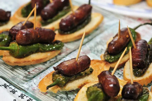 Spanish pinchos — Stock Photo, Image