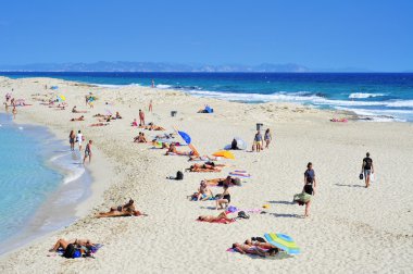 ses illetes beach formentera, Balear Adaları, İspanya