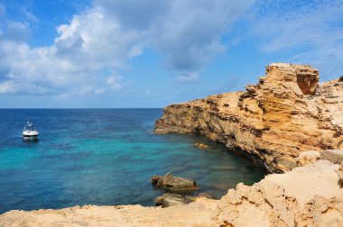 Punta de sa pedrera sahil formentera, Balear Adaları, İspanya