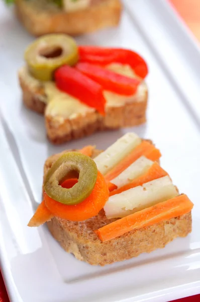 Canapés — Fotografia de Stock