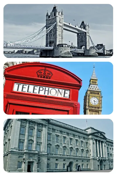 Λονδίνο κολάζ, Ηνωμένο Βασίλειο — Φωτογραφία Αρχείου
