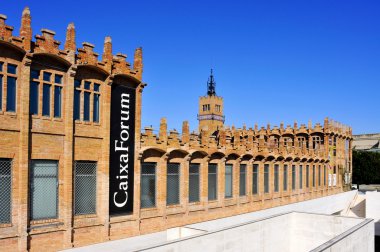 CaixaForum Barcelona, in Barcelona, Spain clipart