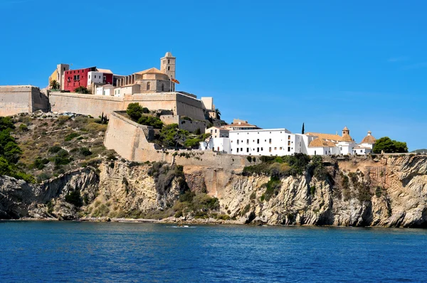 Dalt vila, Ibiza, Balear adaya eski Ibiza şehir şehir — Stok fotoğraf