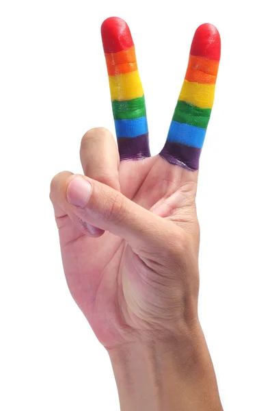 ゲイの v サイン — ストック写真
