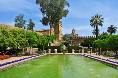 Alcazar de los reyes cristianos Cordoba, İspanya