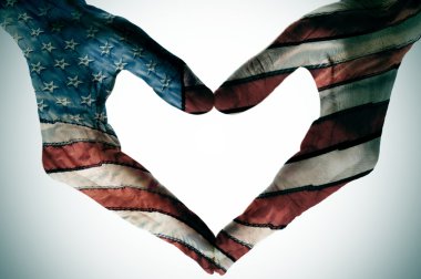 America in the heart clipart