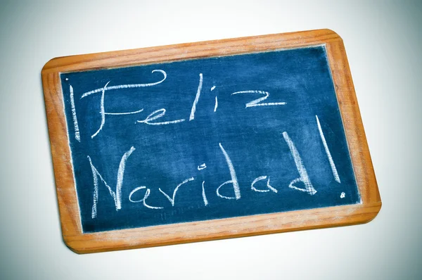 Feliz navidad, joyeux Noël en espagnol — Photo