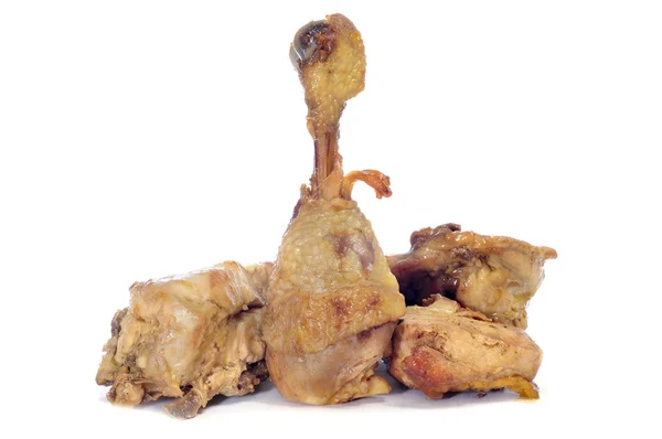Alguns pedaços de frango assado — Fotografia de Stock