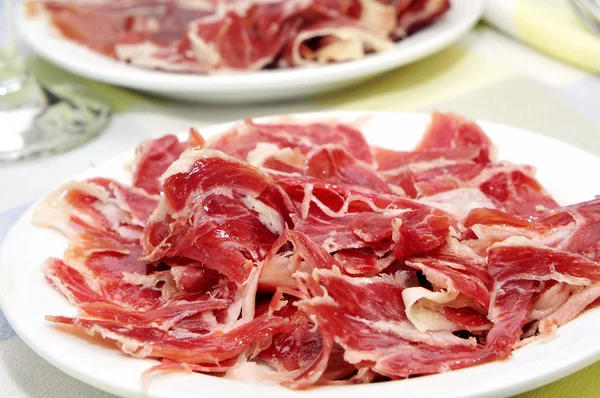 Tapas de jamón serrano — Foto de Stock